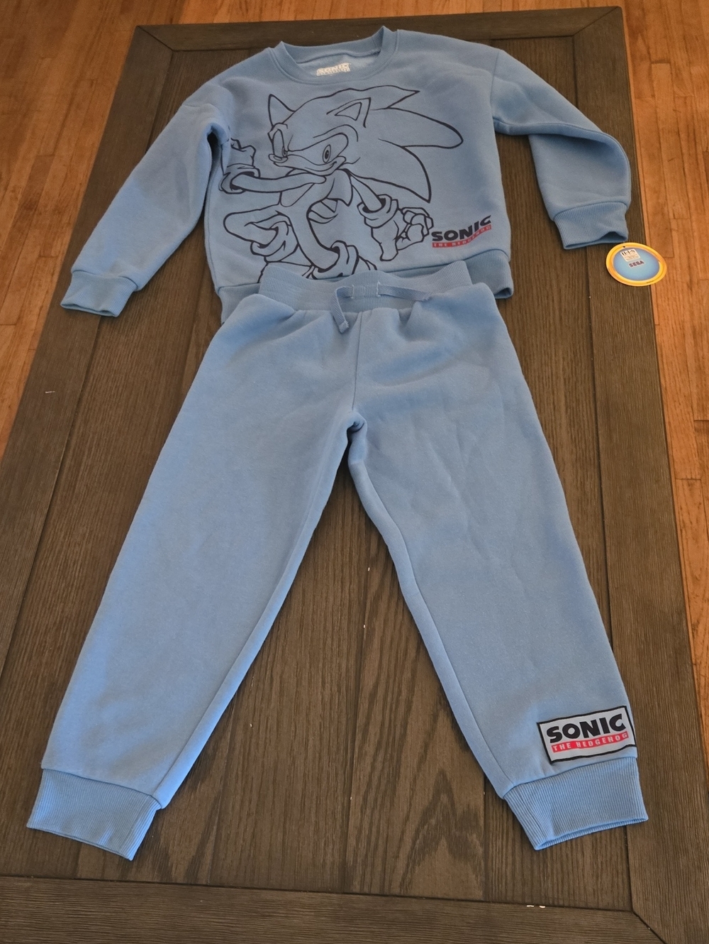 Blue Kids Sweatpants Set- Licensed Sonic The Hedgehog, NWT.